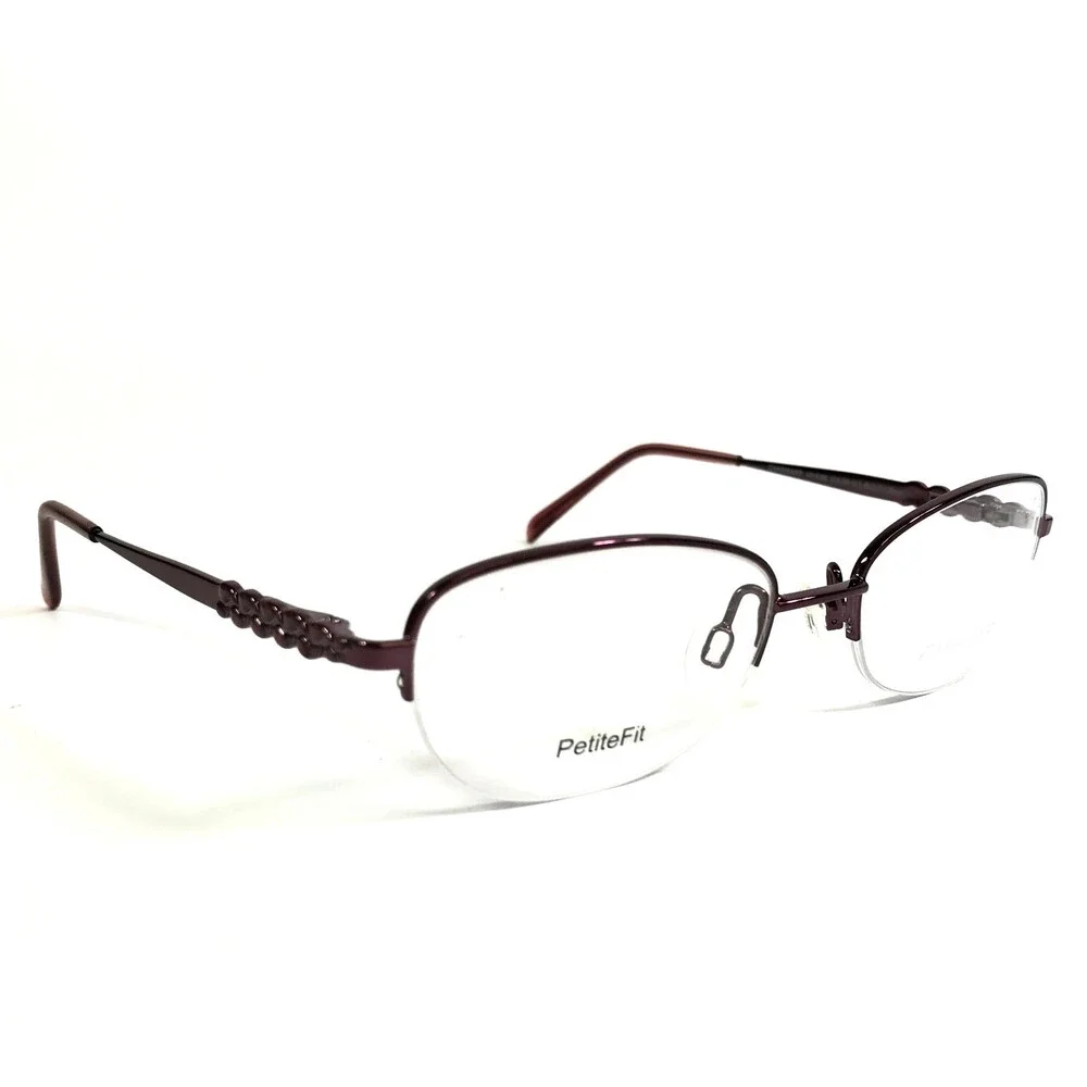 Aristar Petite Eyeglasses Frames AR16380 513 Wine Purple Half Rim 49-17-130